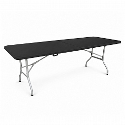 Aga Zahradní skládací stůl 240x74x74 cm Černý 6DAZ408 - II. JAKOST