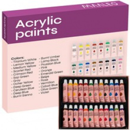Akrylové barvy 24 ks / 12 ml Maaleo 20363