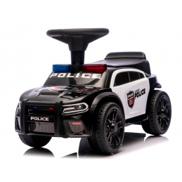 Odrážedlo J3 ČERNÉ POLICE Hudba, světla, nárazník