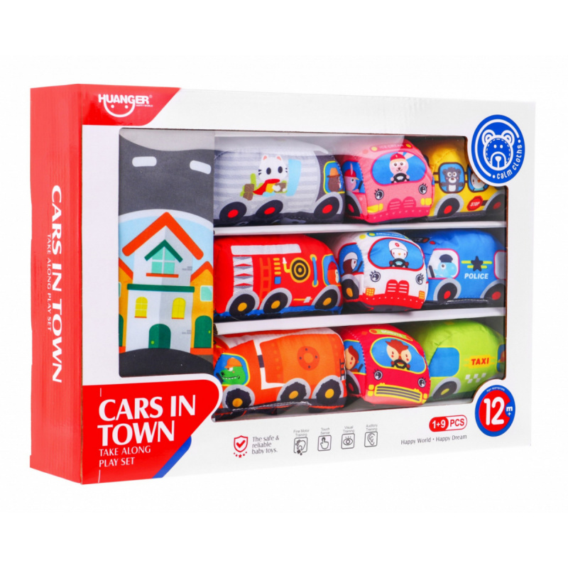 Sada měkkých autíček + podložka