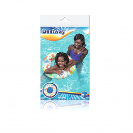 BESTWAY Tropics 61cm nafukovací plovací kruh Vinyl + bezpečnostní ventil
