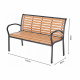 Aga Zahradní lavice 125x60x80 cm Hnědá