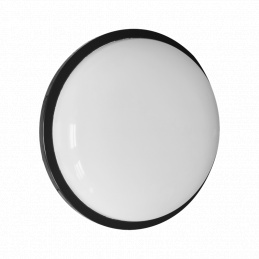 LED stropní svítidlo černé TOR-152C - IP65 - 15W - neutrální bílá