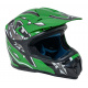 Zelená motocyklová helma Enduro
