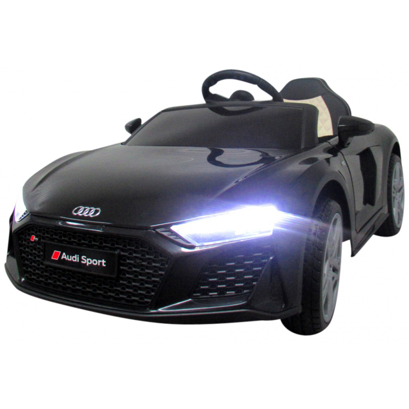 AUDI R8 Sport Black Battery Car EVA Leather Pilot