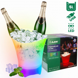 Kbelík na led 5 L světlo RGB LED chladič