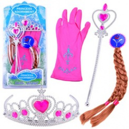 Pohádkový princeznovský set Koruna z vlasů ZA3967