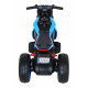 Budoucí dětská motorka na baterie Modrá + Audio panel + Pomalý start + Kola EVA