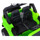 Jeep Wrangler Rubicon baterie pro děti Zelená + Dálkové ovládání + MP3 LED rádio + EVA kola