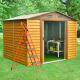 Aga Zahradní domek 278x215x238 cm Hnědý