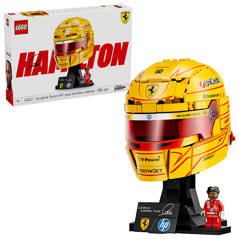LEGO® Editions 43022 Helma Lewis Hamilton ze Scuderia Ferrari HP
