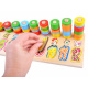 Dřevěné puzzle BAREVNÁ ČÍSLA ZA3604