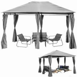 Zahradní pavilon 3x4 m s bočními stěnami voděodolný