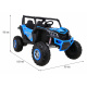 Dětská bateriová buggy UTV-MX Modrá + pohon 4x4 + dálkové ovládání + LED audio + úložný prostor + EVA + pomalý start