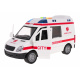Dětská interaktivní sanitka 3+ Model 1:16 + zvuky Světla + pohyblivé části + gumové pneumatiky