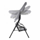 Aga Zahradní houpačka 170x110x153 cm Šedá