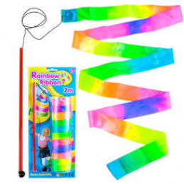 Duhová gymnastická stuha ZA2121