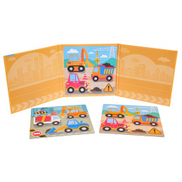 Magnetické Puzzle Staveniště + Knížečka