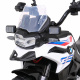 BMW F850 GS Dětský motocykl na baterie bílý + asistenční kolečka + LED audio + pomalý start + EVA
