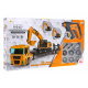 Otočná stavební vozidla pro děti 3+ Nákladní auto + bagr + vrtačka/šroubovák 185 el.