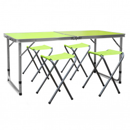 Aga Kempingový skládací set Zelený