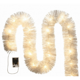 LED vánoční řetěz bílý