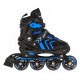 Sada kolečkových bruslí 4 v 1 Brusle pro děti Velikost 34-38 Modrá