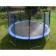 Aga SPORT PRO Trampolína 430 cm Modrá + ochranná síť + žebřík + kapsa na obuv