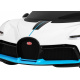Bugatti Divo Dětské autíčko na baterie bílé + dálkové ovládání + EVA + pomalý start + LED MP3