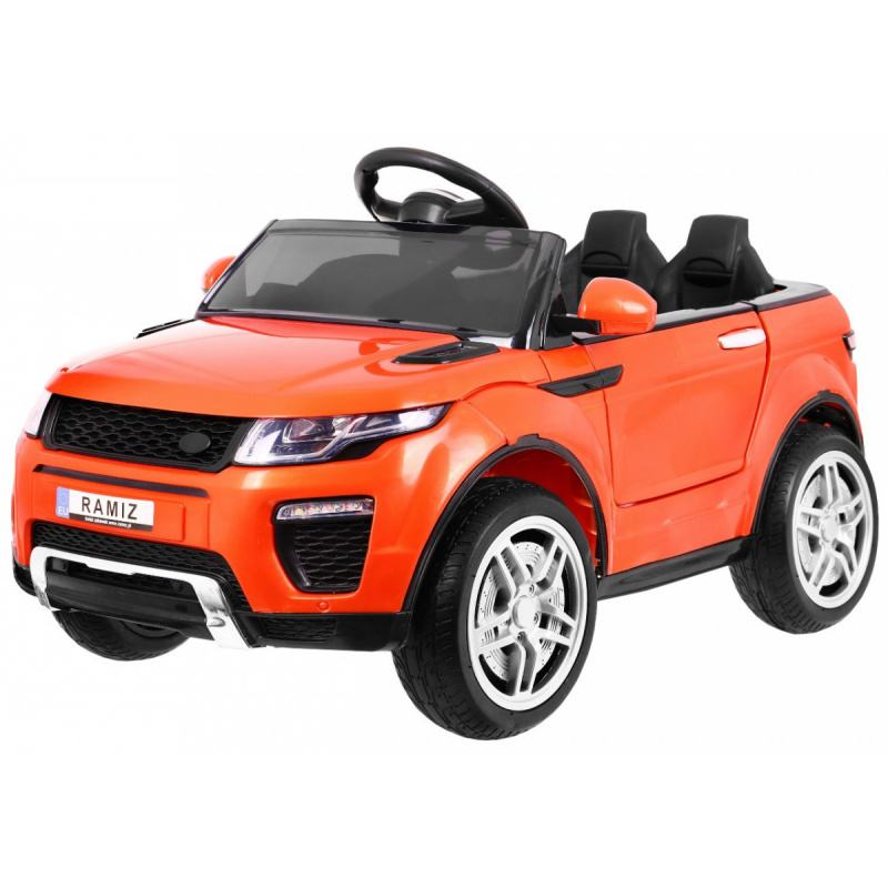 Elektrické autíčko Rapid Racer pro děti Oranžové + Dálkové ovládání + Pomalý start + EVA + MP3 LED