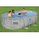 BESTWAY Power Steel Swim Vista bazén s oknem 427x250x100 14x8FT 7in1