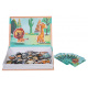 Magnetické puzzle + Knížka Safari