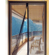 Síť proti hmyzu s magnety 80/90/100 x 210/220 cm Černá Malatec 12523