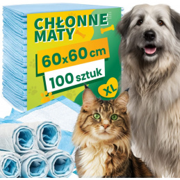 Hygienické podložky - 100 kusů 60x60