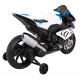 Dětská bateriová motorka BMW HP4 Bílá + pomocná kolečka + pomalý start + EVA + MP3 LED