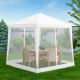 Aga Zahradní altán s moskytiérou 2,4x3 m Bílý