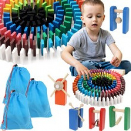 Dřevěné domino barevné 1080 ks Kruzzel 9397