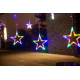 Světelný závěs hvězdy 138 LED multicolor ISO 11316