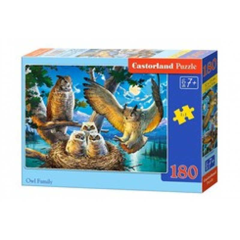 CASTORLAND Puzzle 180 dílků - Rodina sov