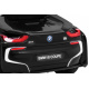 BMW I8 Lift Battery Car Black + dálkové ovládání + pomalý start + 3bodové pásy + MP3 USB + LED dioda
