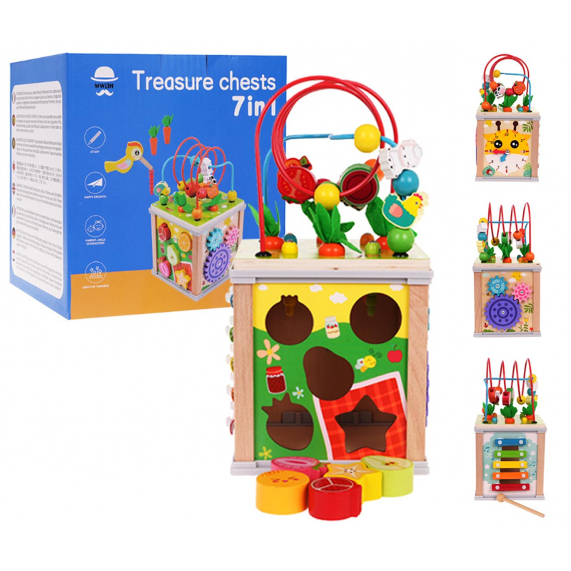 Dřevěná multifunkční kostka