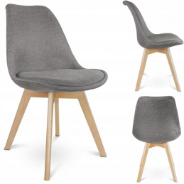 Čalouněná židle ALTA látka šedá