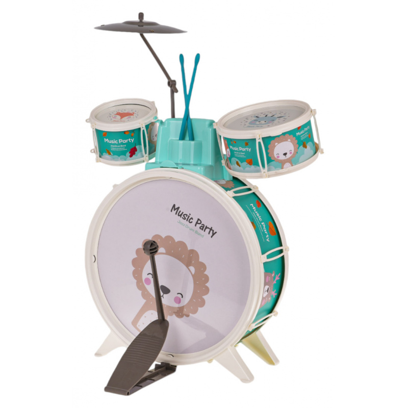 Bicí pro nejmenší Hudební lev modrý