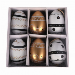 Dekorativní velikonoční vajíčka 6 ks