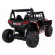 Buggy UTV Off-roader pro děti Červená + dálkové ovládání + nosič zavazadel + pomalý start + EVA + MP3 LED