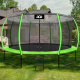 Aga SPORT EXCLUSIVE Trampolína 430 cm Světle zelená + ochranná síť + žebřík