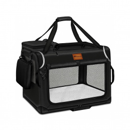 Tresko Přepravka pro psy a kočky 61x42x42 cm Černá