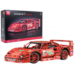 Sada Stavebnic Sportovní Auto 2688ks. Červené