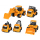 Sada pěti stavebních vozidel