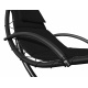 Aga Zahradní závěsné lehátko se stříškou Černé